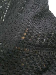 Stylish Black Crochet Top