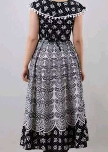 Black &amp; White Print Dress