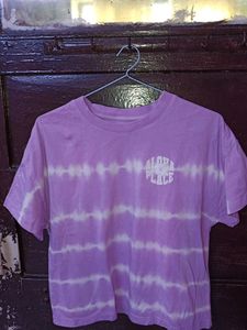 Lavender And White T-shirt