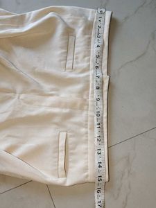 Very good Condition Cream Trouser For Office