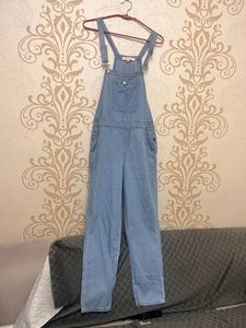 Blue Coloured Dungaree Dress