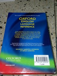 Set Of 5 OXFORD ENGLISH REFERENCE BOOKS
