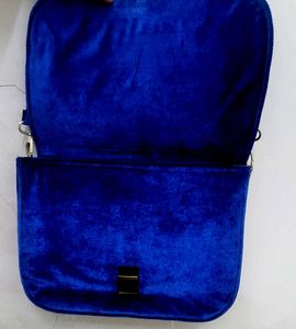 Blue Floral Crossbody Bag