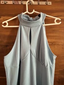 Little Mistress Light Blue Maxi Dress