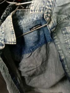 Boys Branded Denim Shirt