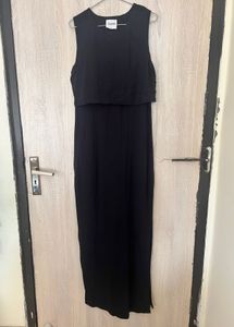 Koovs Black Maxi Dress