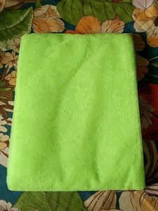 lemon green lightweight net saree