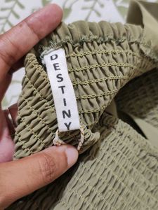 Olive Green Smocked Jumpsuit 💚
