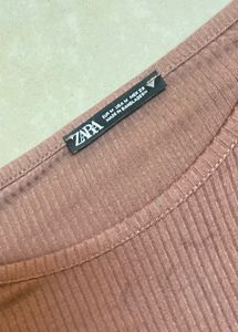 Brown Top – Soft Stretch Fit ZARA