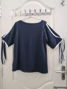 Stylish Navy &amp; White Top