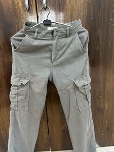 Grey Cargo Pants
