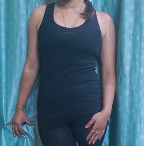 Workout Black Racerback Tank Top