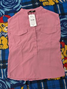 Pink Sleeveless Top
