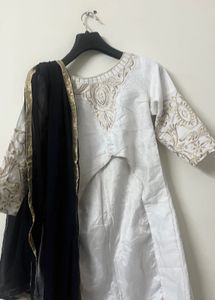 White Blue Lehenga