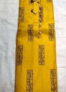 ❣️ Mustard And Brown Dupatta Set