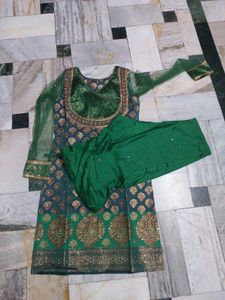 Banarsi Suit Green