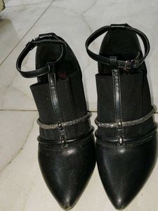 Black Ankle Strap Heels