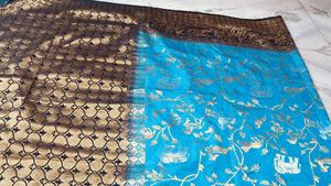 Elegant Blue Silk Saree
