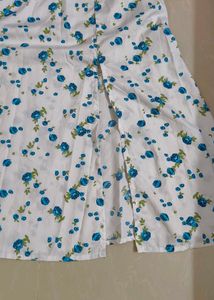 Slit Skirt And Top Set