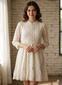 Elegant Lace Mini Dress