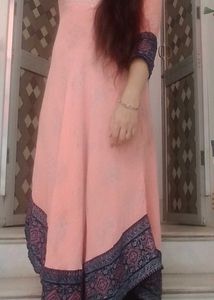 Kurta With Blue Leggings