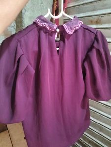 Elegant Purple Top