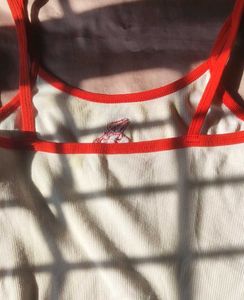 Devil Graphic Crop Tank Top