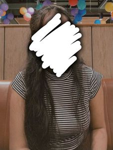 Striped Mock Neck Top
