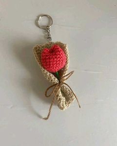 Crochet Flower Bouquet Keychains