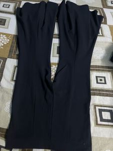 black flared trouser