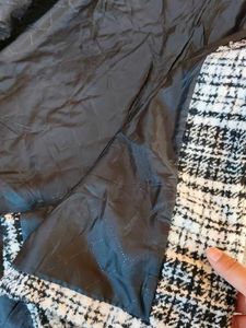 Vintage Plaid Wool Blend Coat