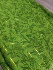 Green Floral Saree