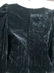 Beautiful Winter Velvet Dress Large Size