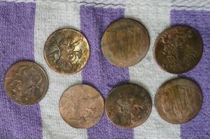 Old CoinsHalf Anna Coin 1818,1806,1802 (7coins East India Company)