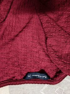 Burgundy Wrap Dress