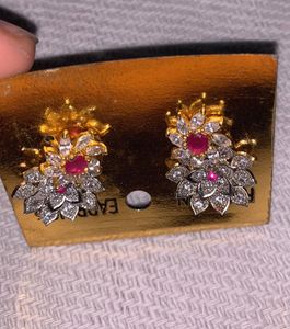 4 Pcs Diamond Jhumka