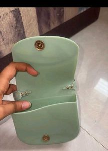 Style Pale Green Top Handle Bag