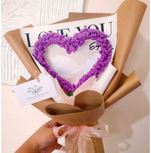 Crochet Heart Shaped Bouquet – Handmade with Love