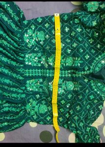 Blue Georgette Gharara Set