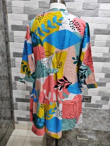 Abstract Print Tunic Top