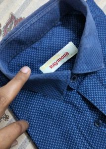 Men&#39;s Blue Patterned Shirt