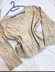 Cozy V-Neck Knit Sweater