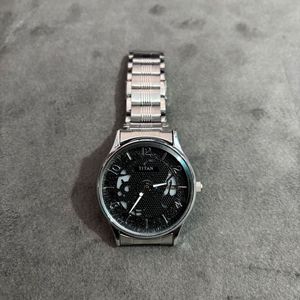 Titan Silver Watch