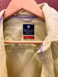 NETPLAY Cotton Linen Shirt