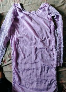 Elegant Purple Ethnic Kurta Pant &amp; Dupatta Set
