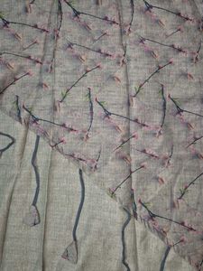 Straight Brown Floral Printed Kurta