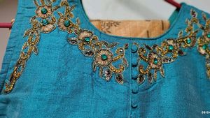 Embroidered Indian Dress