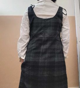 Plaid Pinafore Dress