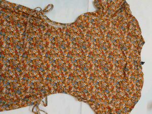 Rio Orange Floral Cutout Bodycon Dress 🌸✨