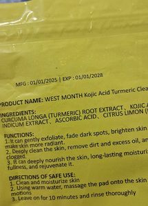 Kojic &amp; Turmuric Cleansing Pad